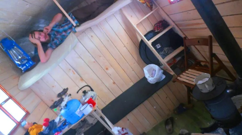 Část interiéru obytného auta