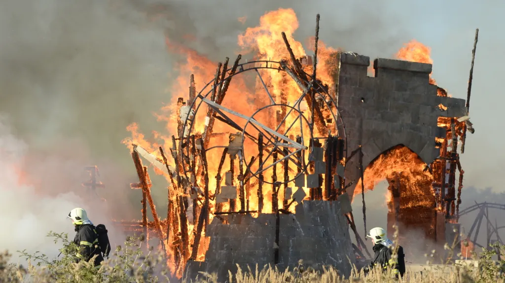 Požár na Barrandově