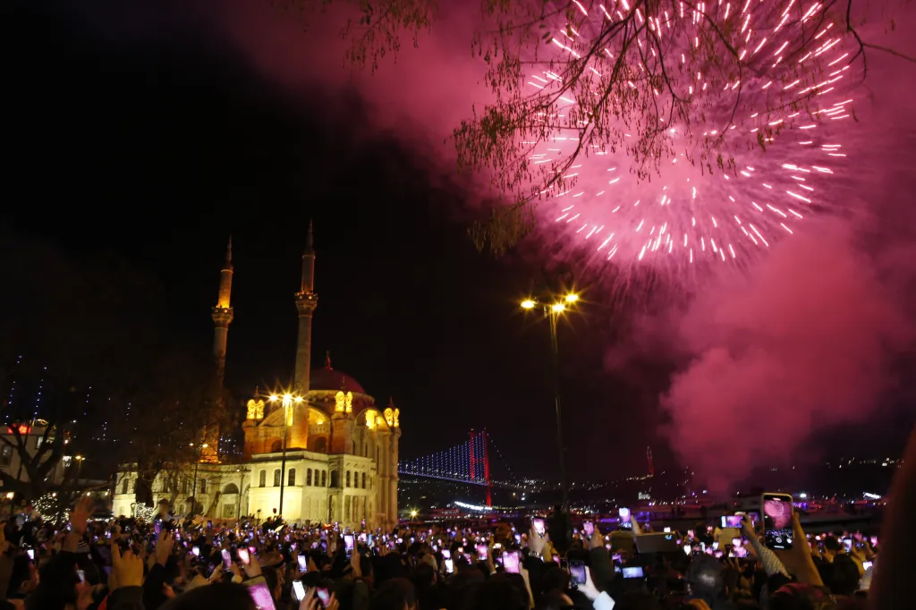 Novoroční oslavy v Istanbulu