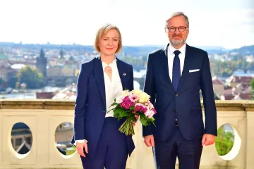 Fiala přijal britskou premiérku Trussovou. Jednali o Ukrajině a spolupráci Londýna s EU