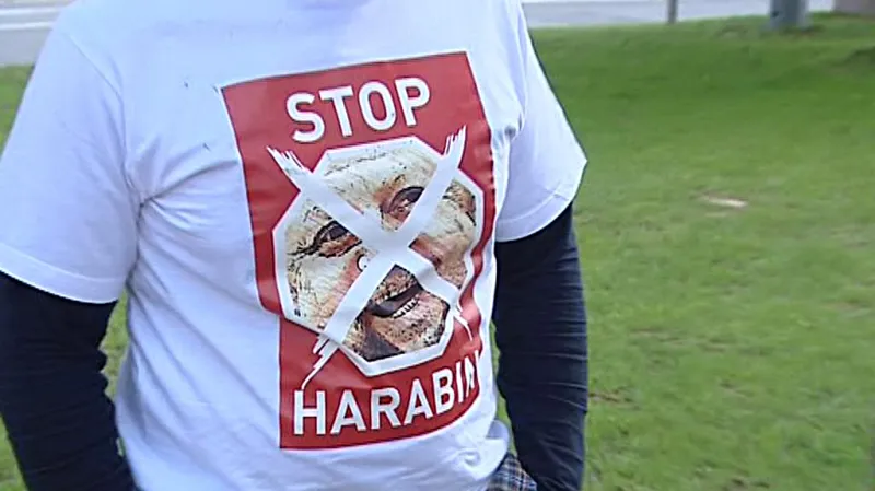 Protest proti volbě Štefana Harabina