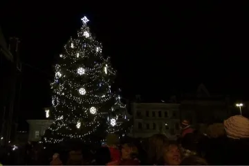 V Kolíně rozsvítili vánoční strom