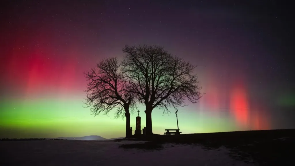 Polární záře v Česku