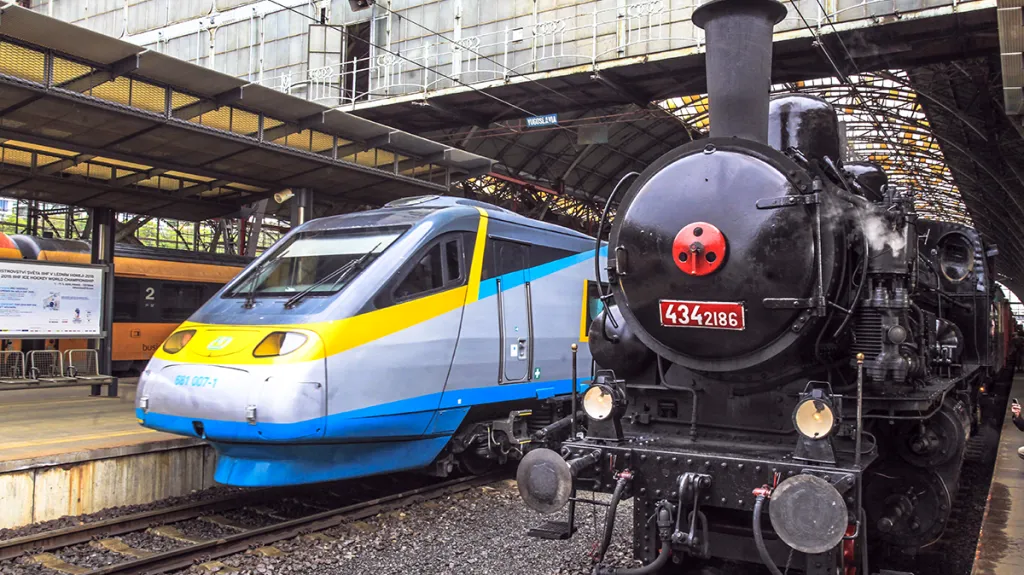 Legiovlak na hlavním nádraží v Praze