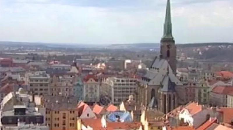 Pohled na centrum města Plzně