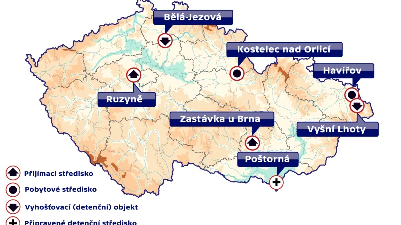 Běženecká střediska v Česku