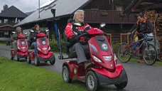 Skútry v NP Šumava