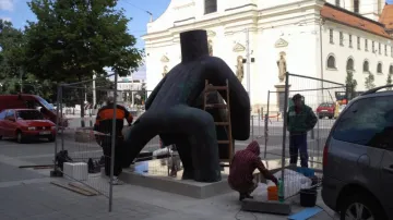 Socha Spravedlnosti na Moravském náměstí v Brně