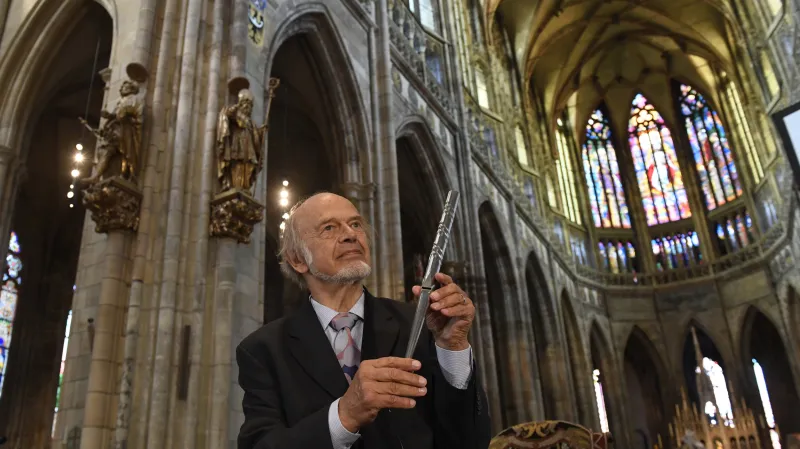 Varhanář Gerhard Grenzing v katedrále sv. Víta