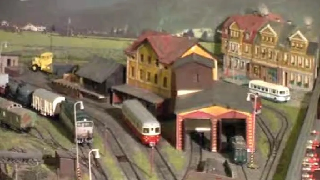 Model vlakového nádraží