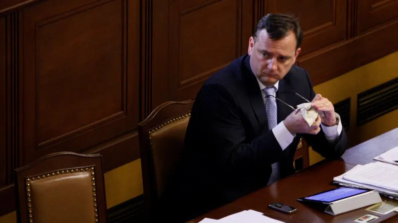 Premiér Petr Nečas