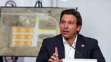 Floridský guvernér Ron DeSantis na snímku z července 2025