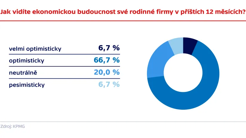Jak vidíte ekonomickou budoucnost své rodinné firmy v příštích 12 měsících?