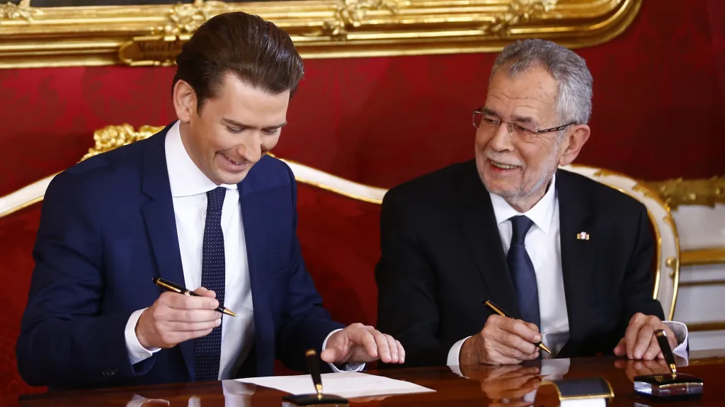 Sebastian Kurz a Alexander Van der Bellen