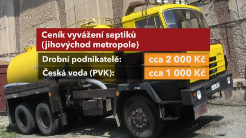 Ceník vyvážení septiků