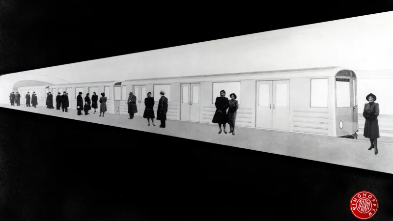 Návrh vozů metra od strojírny Ringhoffer-Tatra