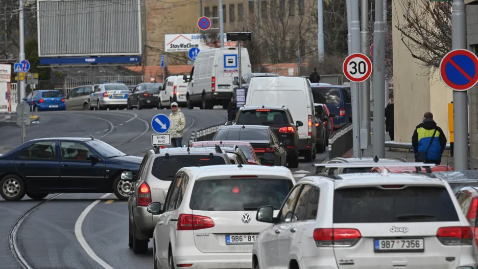 Dopravní komplikace v Brně