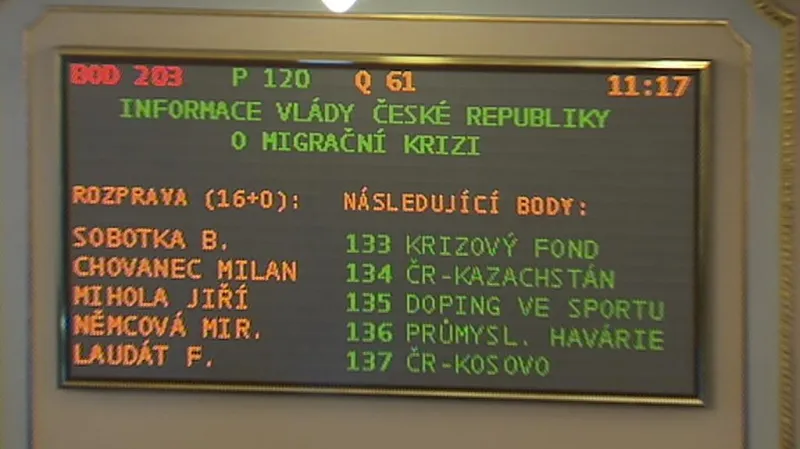 UDÁLOSTI: Migrační krizi podle Sobotky ukončí jen evropská spolupráce