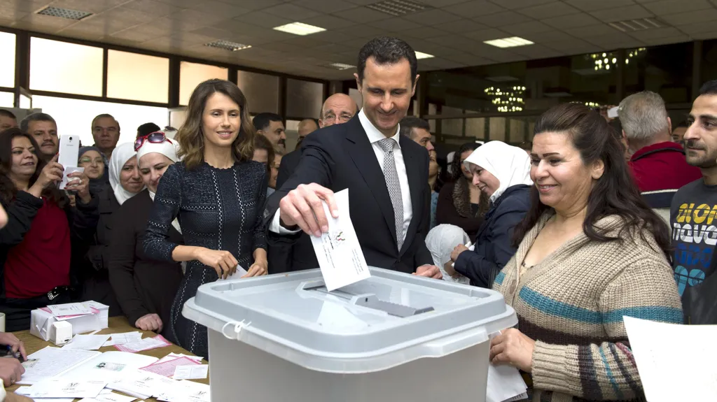 Bašár Asad odevzdal svůj hlas