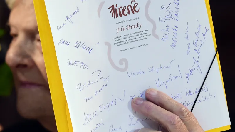 Jiří Brady obdržel cenu Prix Irene