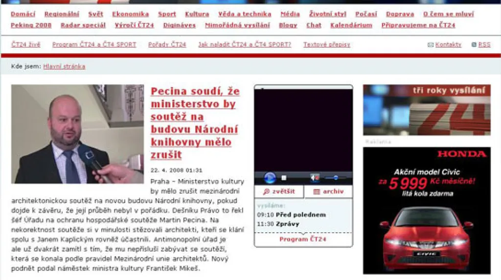 Internetový portál ČT24