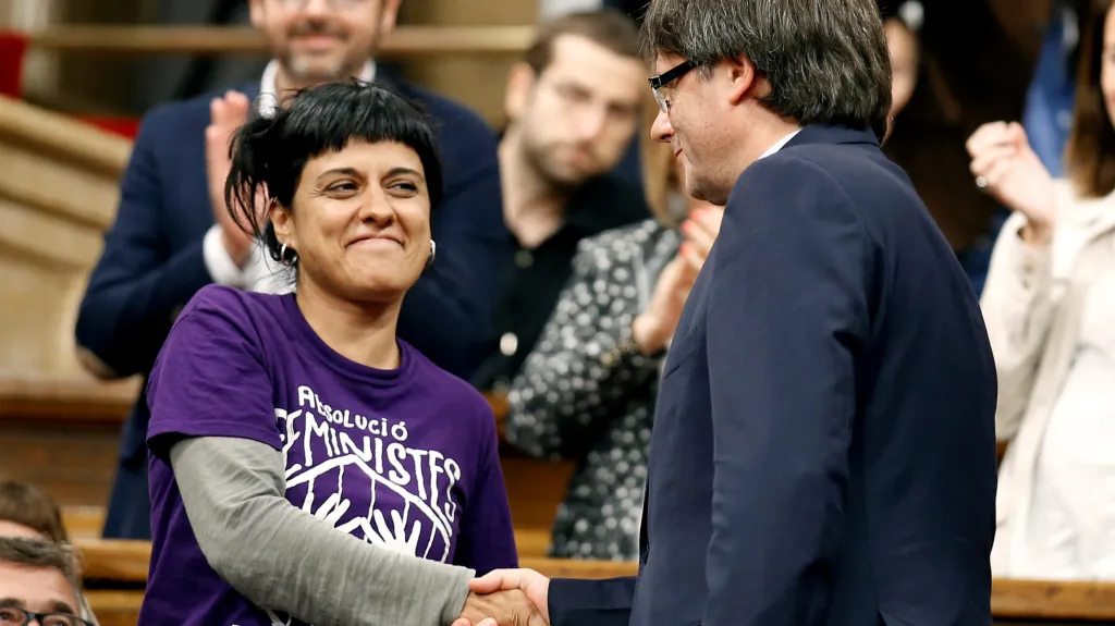 Anna Gabrielová s Carlesem Puigdemontem