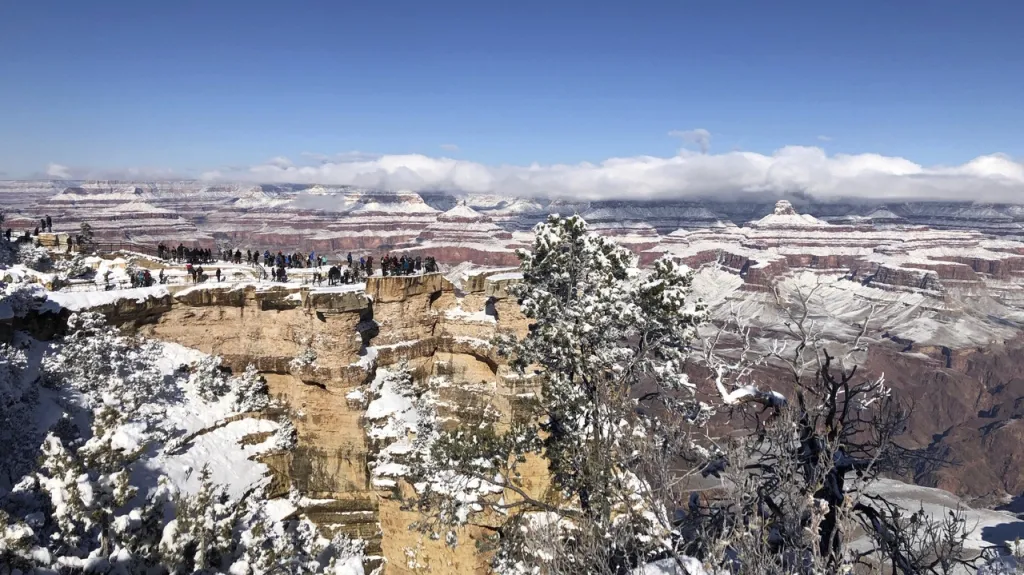 Nasněžilo i v Grand Canyonu