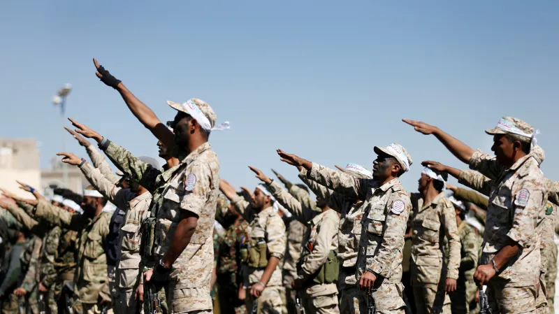 Čerství rekruti v řadách rebelujících Hůtiů