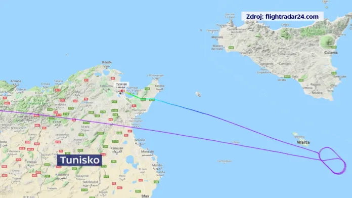 Letadlo z Kapverdských ostrovů bylo odkloněno do Tunisu