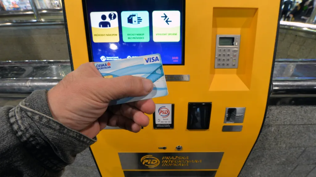 Nový jízdenkový automat v Praze