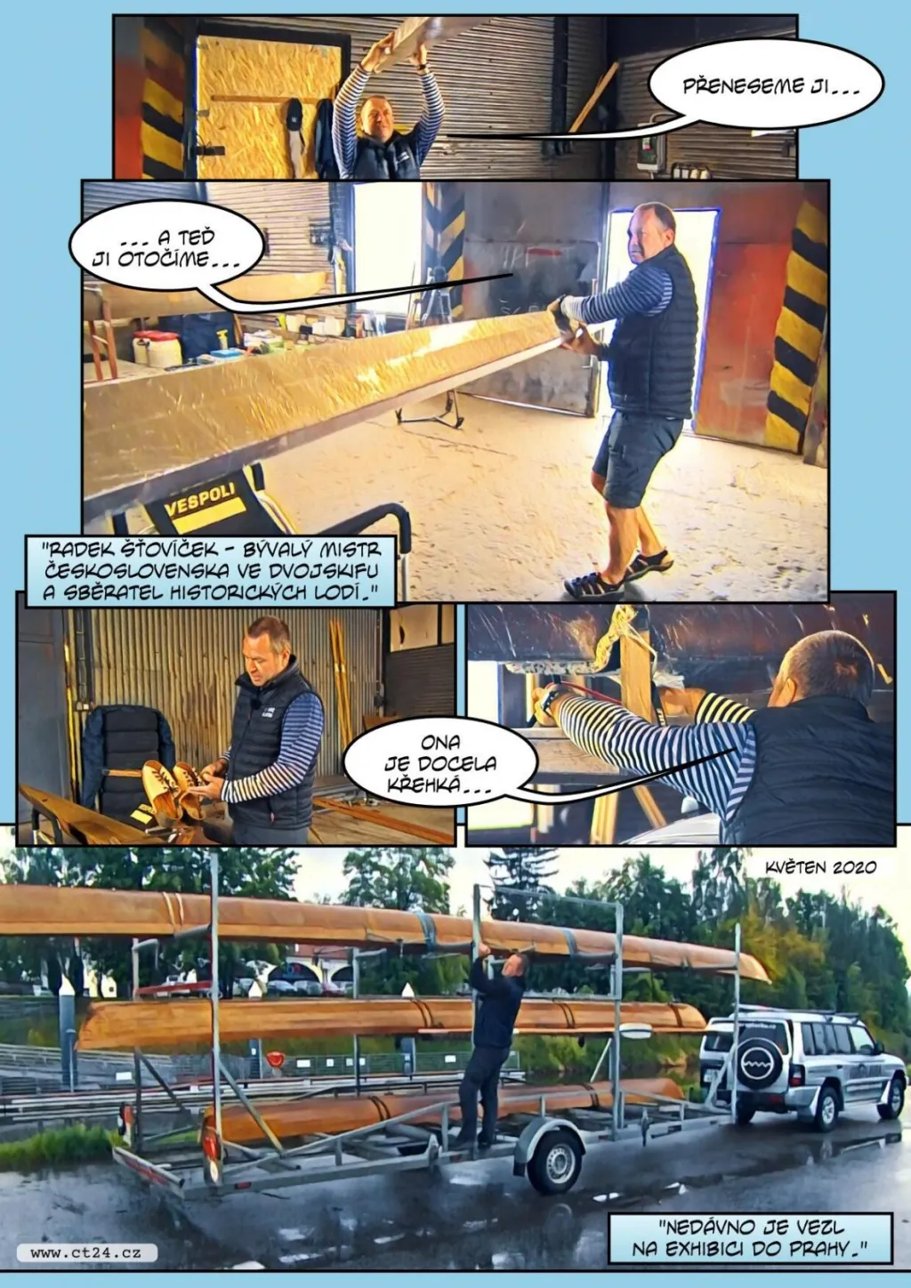 Renovace téměř sto let staré lodi