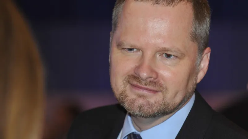 Petr Fiala na projevu ODS