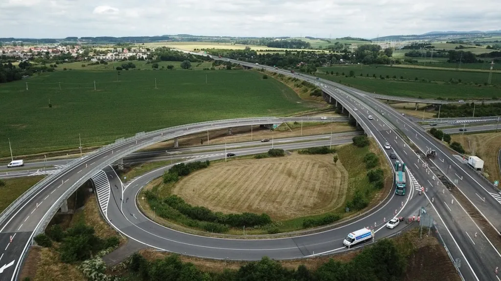 Jihovýchodní část obchvatu Otrokovic