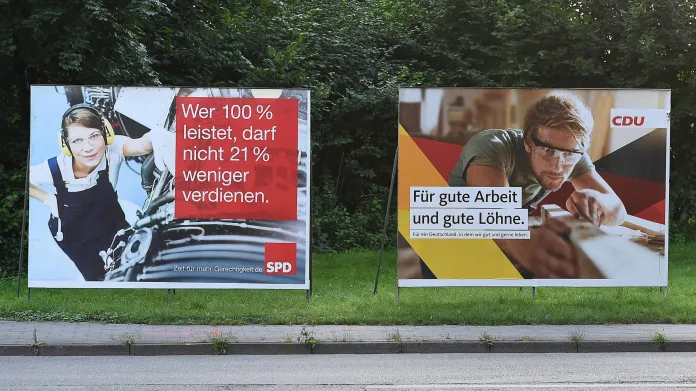 Kampaň SPD a CDU zaměřená na zaměstnávání