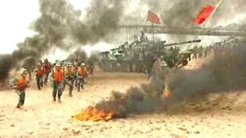 Cvičení čínské armády