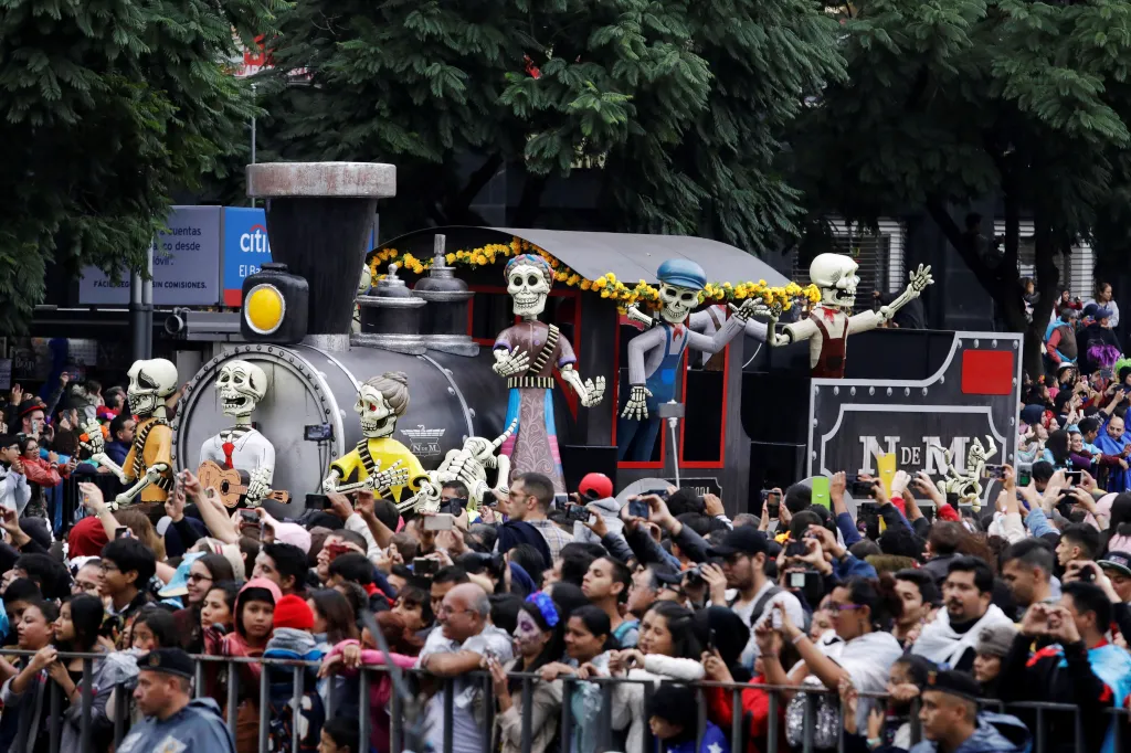 Slavnost mrtvých v Mexico City