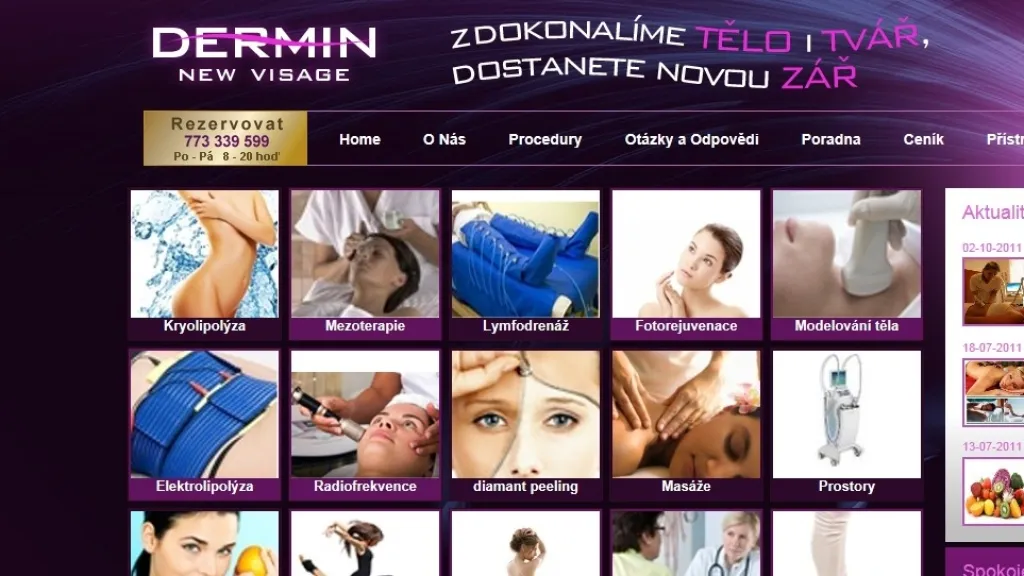 Jeden z posledních počinů Lubomíra Hermana - salon Dermin