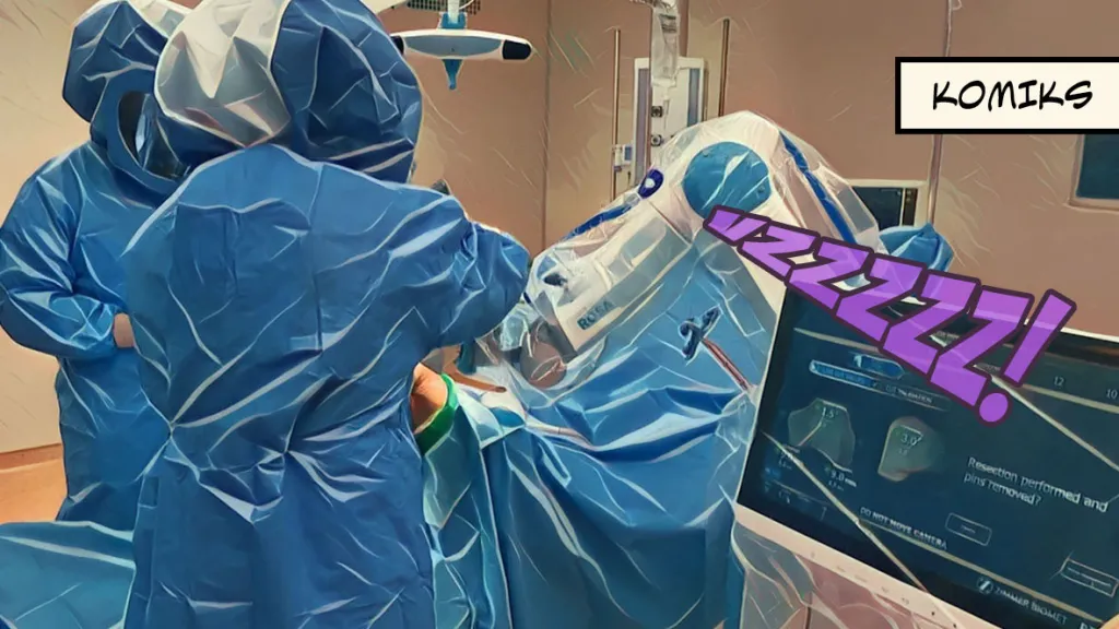 Čeští lékaři provedli výměnu kolene pomocí robota