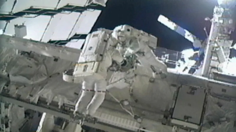 Astronauti Mike Fincke a Gregory Chamitoff