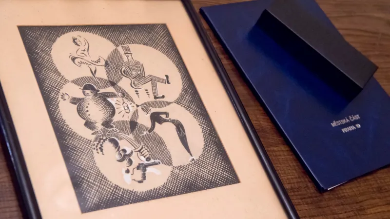 Ilustrace k loupežnické pohádce od Josefa Čapka