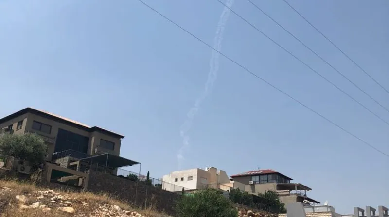 Kouř po střele Patriot