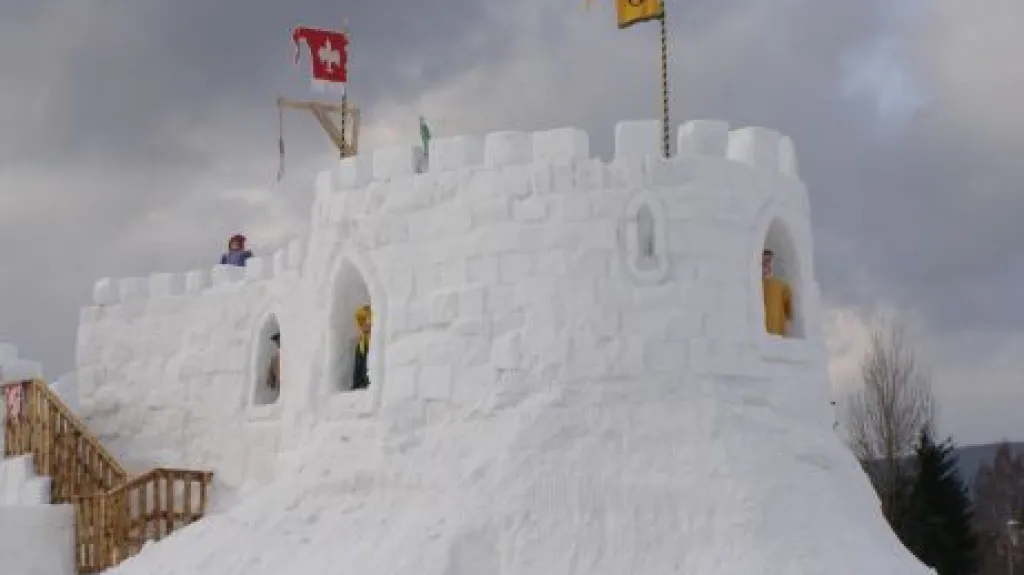Sněhový hrad - Harrachov