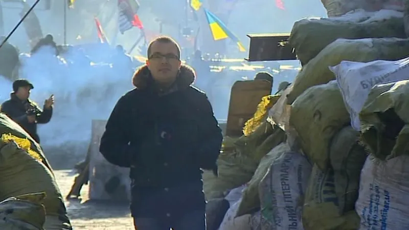 Josef Pazderka jako zpravodaj na Ukrajině