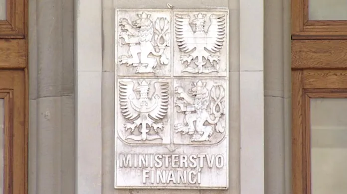 Znak na sídle ministerstva financí.