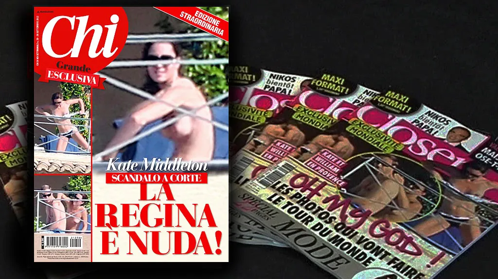 Snímky polonahé Kate zveřejnil i italský magazín Chi