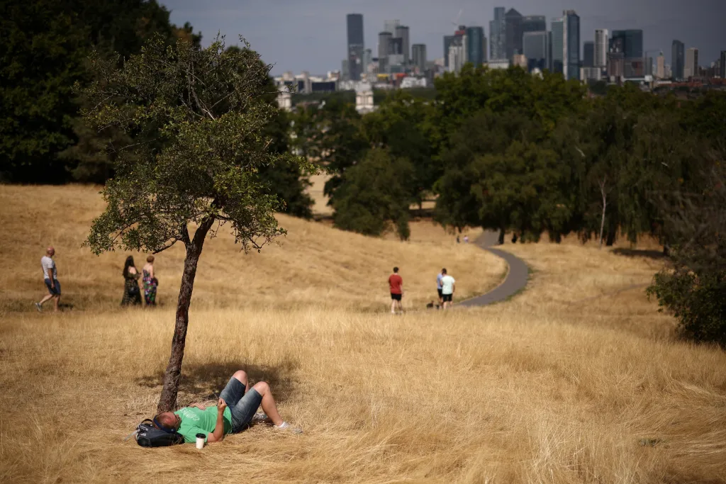 Extrémní sucho ve Velké Británii