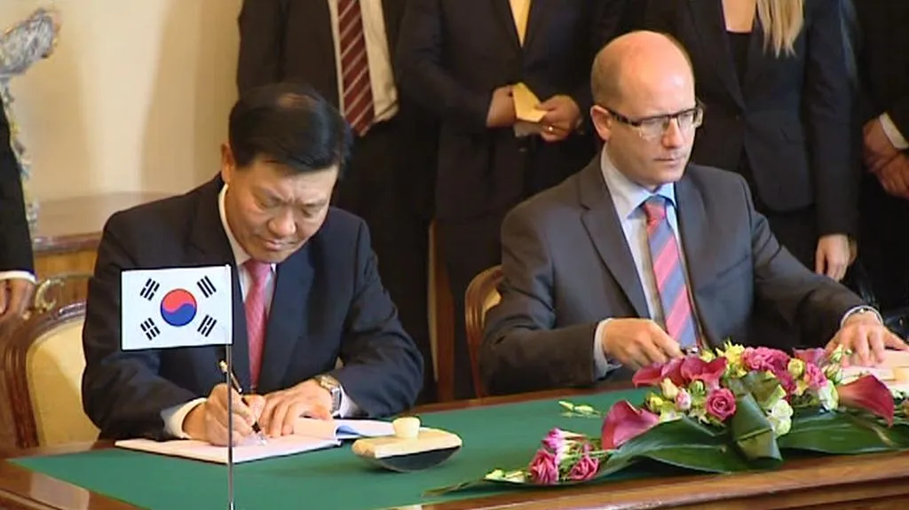 Premiér Bohuslav Sobotka na návštěvě Jižní Koreje