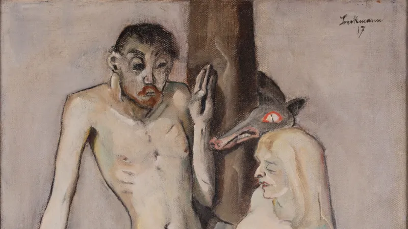 Max Beckmann, Adam a Eva, 1917