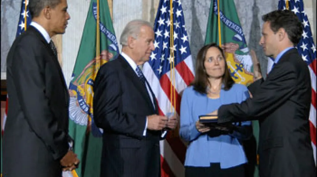 Nástup Timothy Geithnera do úřadu