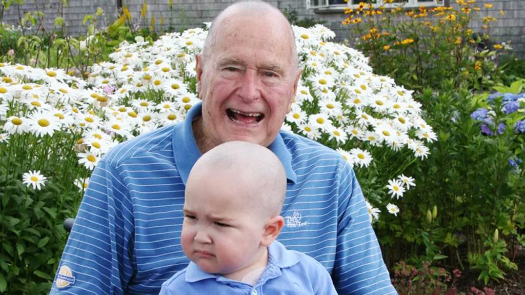George Bush s dvouletým Patrickem